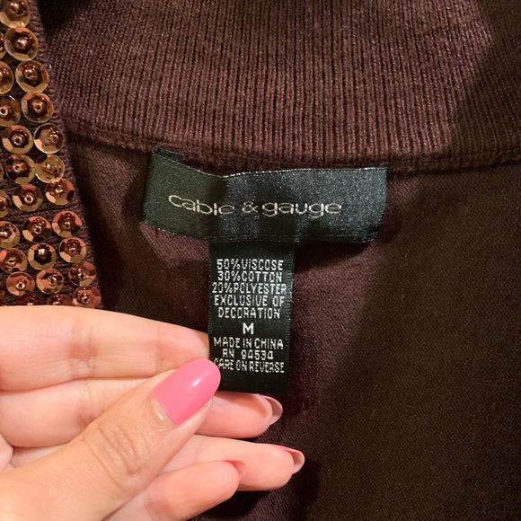 NWT Cable & Gauge Shrug - Size M - Picture 5 of 10